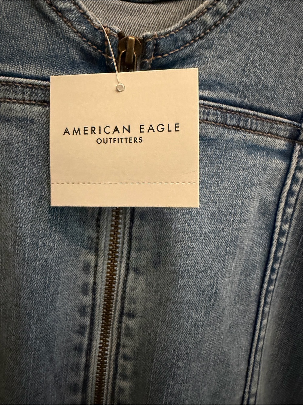 American Eagle Outfitters Light Blue Denim Maxi Dress - Picture 6 of 15